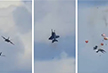 Two US fighter jets collide mid-air during an airshow at Mountain Home Air Force Base in Idaho